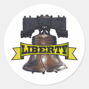 Liberty Bell Runder Aufkleber
