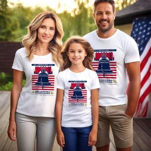 Liberty Bell US Flagge Patriotic T - Shirt