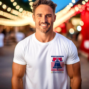 Liberty Bell US Flagge Patriotic T - Shirt