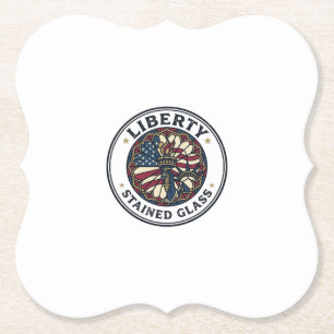 Liberty Bleiglas Patriotisch Patriotisch Bleiglas Untersetzer