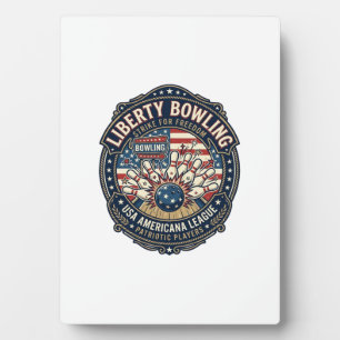 Liberty Bowling Patriotisch Patriotisches Bowling Fotoplatte