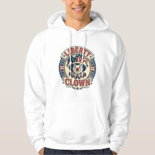 Liberty Clown Patriotischer Patriotischer Clowncor Hoodie