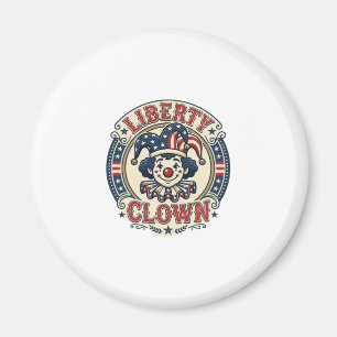 Liberty Clown Patriotischer Patriotischer Clowncor Magnet