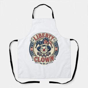 Liberty Clown Patriotischer Patriotischer Clowncor Schürze