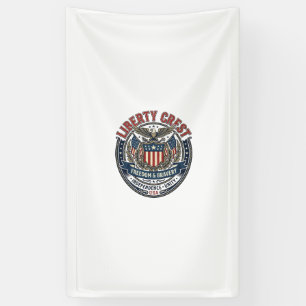 Liberty Crest Patriotisch Patriotisch Heraldik Wap Banner
