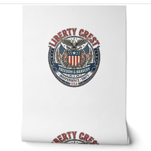 Liberty Crest Patriotisch Patriotisch Heraldik Wap Tapete