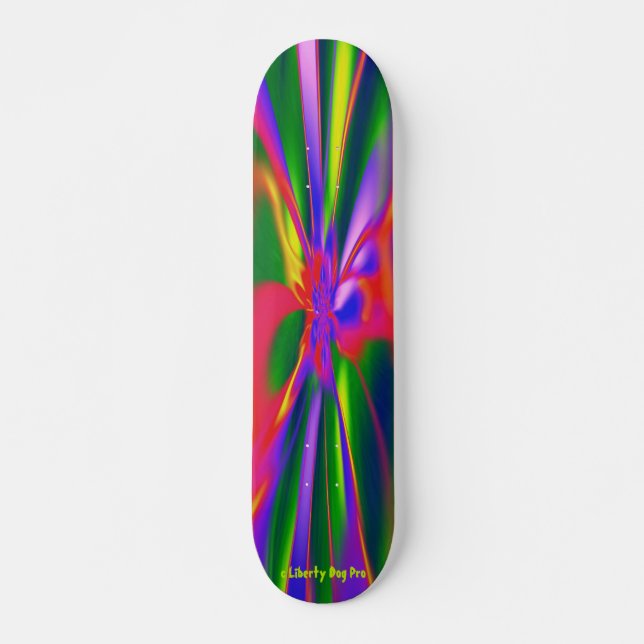 LIBERTY DOG PRO SHOP PSYCHEDELICA MADNESS DECK SKATEBOARD (Vorne)