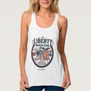 Liberty Eis Am Stiel Patriotisch Patriotisches Eis Tank Top