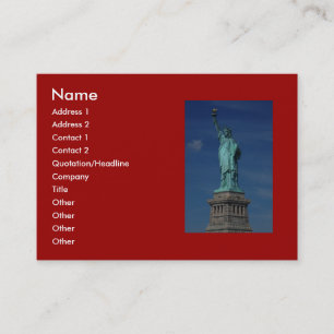 Liberty Enlightening the World - Statue of Liberty Visitenkarte