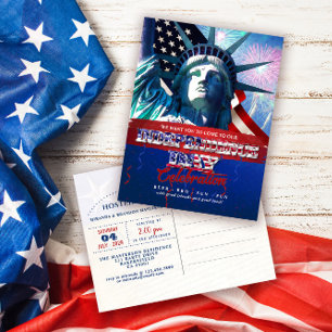 Liberty Fireworks 4 juillet Invitation du Parti