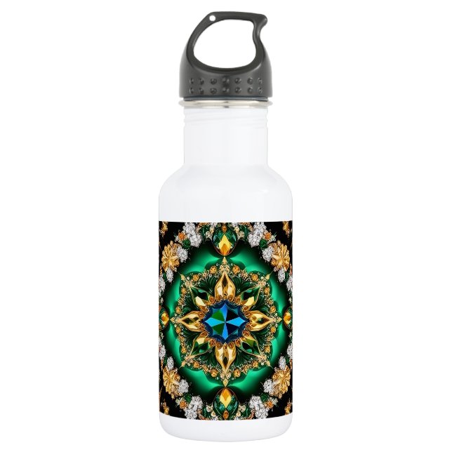 Liberty Flasche brasilianische Farben Edelstahlflasche (Vorderseite)