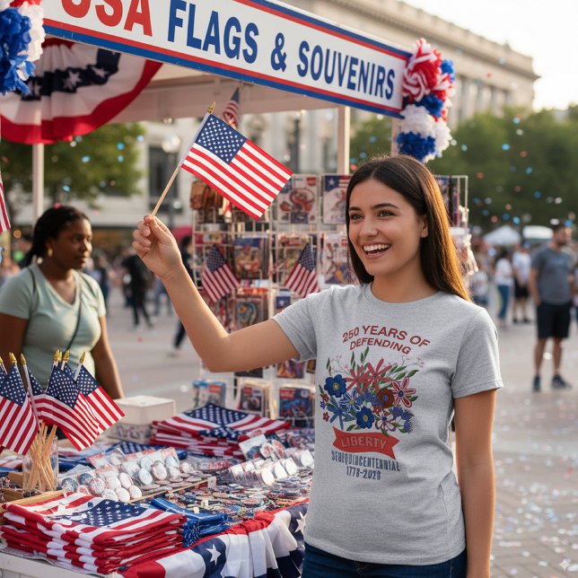 Liberty Floral 250 Jahre T - Shirt (Liberty Floral 250th Anniversary T-Shirt)