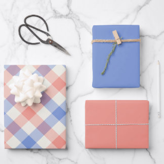 Liberty Gingham Geschenkpapier Set