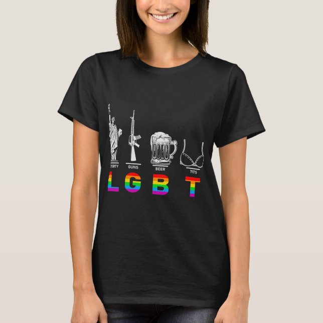 Liberty-Guns-Beer-T-Shirt-LGBT- T-Shirt (Vorderseite)