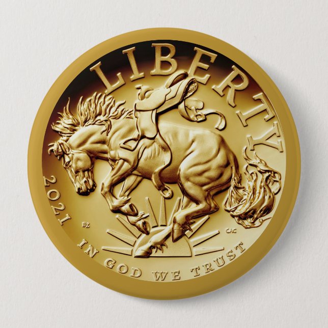 Liberty Horse Coin  Button (Vorderseite)