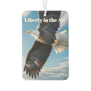 Liberty in the Air • 1776–2026 Adler Andenken Autolufterfrischer