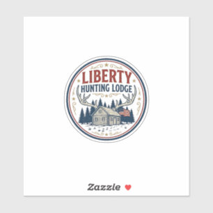 Liberty Jagd Lodge Patriotisch Patriotisch Jagd  Aufkleber