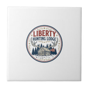 Liberty Jagd Lodge Patriotisch Patriotisch Jagd  Fliese