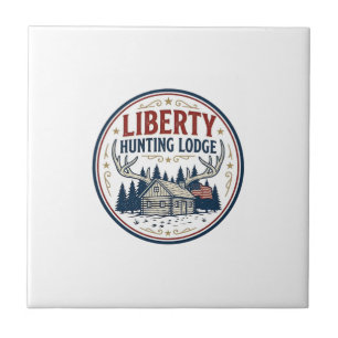 Liberty Jagd Lodge Patriotisch Patriotisch Jagd  Fliese