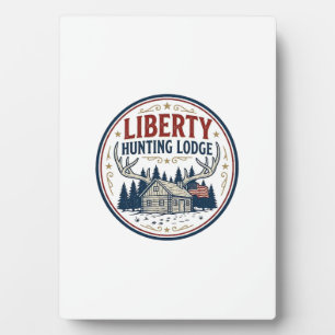 Liberty Jagd Lodge Patriotisch Patriotisch Jagd  Fotoplatte