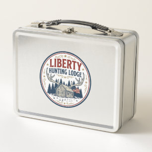 Liberty Jagd Lodge Patriotisch Patriotisch Jagd  Metall Brotdose