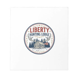 Liberty Jagd Lodge Patriotisch Patriotisch Jagd Notizblock
