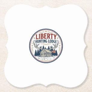 Liberty Jagd Lodge Patriotisch Patriotisch Jagd Untersetzer