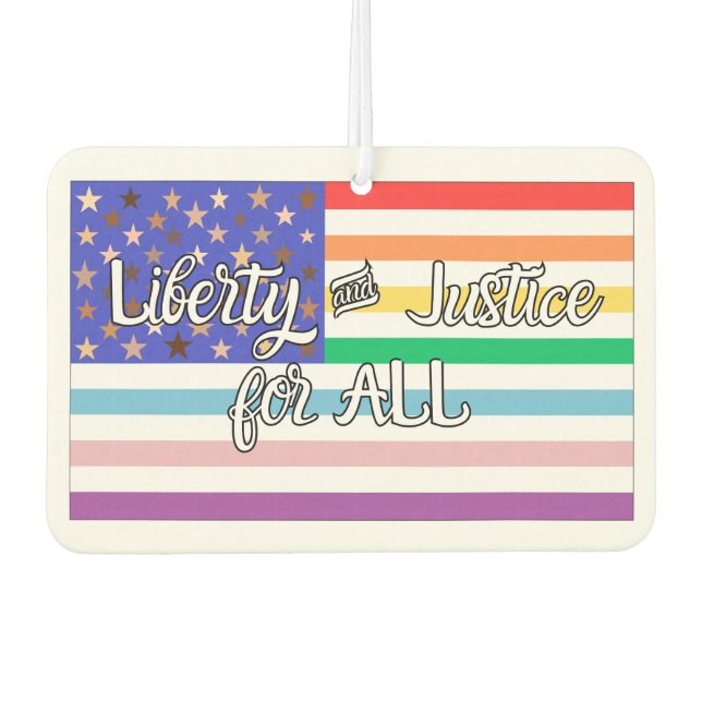 LIberty & Justice for ALL Autolufterfrischer (Vorderseite)