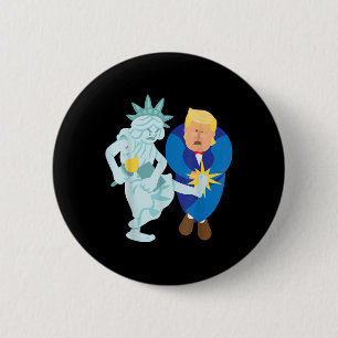 Liberty Kicks Trump 2020 Wahl Anti Donald Button