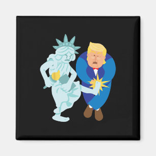Liberty Kicks Trump 2020 Wahl Anti Donald Demo Magnet