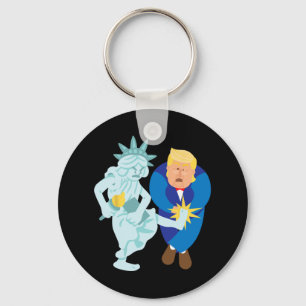 Liberty Kicks Trump 2020 Wahl Anti Donald Demo Schlüsselanhänger