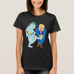 Liberty Kicks Trump 2020 Wahl Anti Donald Demo T-Shirt