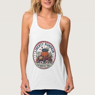 Liberty-Kürbis Patriotisch Patriotischer Kürbis He Tank Top