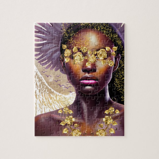 Liberty Kween African American Woman Art (Vertikal)