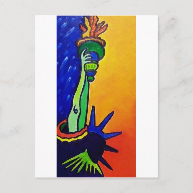 Liberty Lady Postkarte (Vorderseite)
