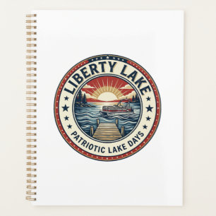 Liberty Lake Patriotischer Patrioter See Leben Vin Planer