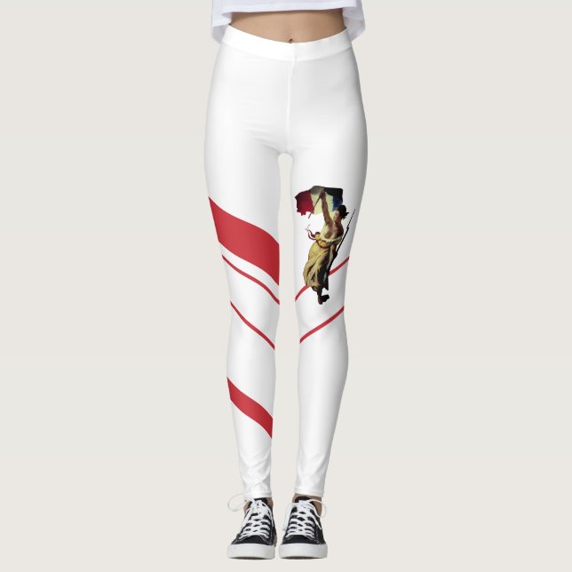 Liberty Leading the People Delacroix revolutionary Leggings (Vorderseite)