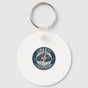 Liberty Lightning Patriotisch Patriotischer Sturm  Schlüsselanhänger