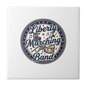 Liberty Marching Band Patriotischer Patriotischer  Fliese