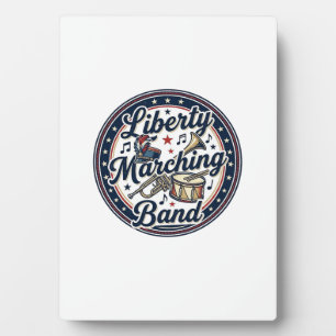 Liberty Marching Band Patriotischer Patriotischer Fotoplatte