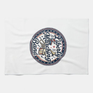 Liberty Marching Band Patriotischer Patriotischer Geschirrtuch