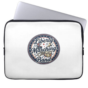 Liberty Marching Band Patriotischer Patriotischer Laptopschutzhülle