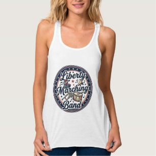 Liberty Marching Band Patriotischer Patriotischer Tank Top