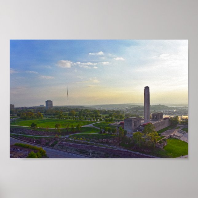 Liberty Memorial, Kansas City, Missouri, Abend Poster (Vorne)