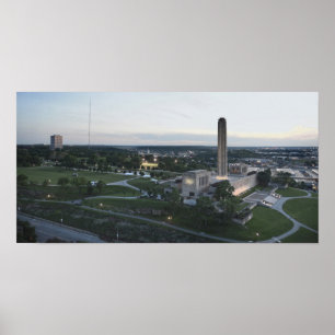Liberty Memorial und BMA Building, Kansas City, Mi Poster