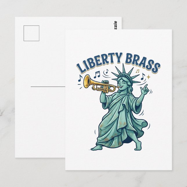 Liberty Messing Postkarte (Vorne/Hinten)
