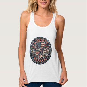 Liberty Mosaik Patriotisch Patriotisches Mosaik Vi Tank Top