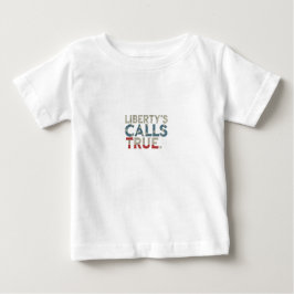 Liberty nennt wahre Briefgestaltung Baby T-shirt
