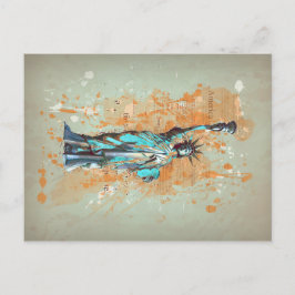 Liberty, New York, Manhattan, USA Postkarte