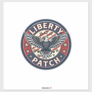 Liberty Patch Patriotischer Stickerei-Patch Aufkleber